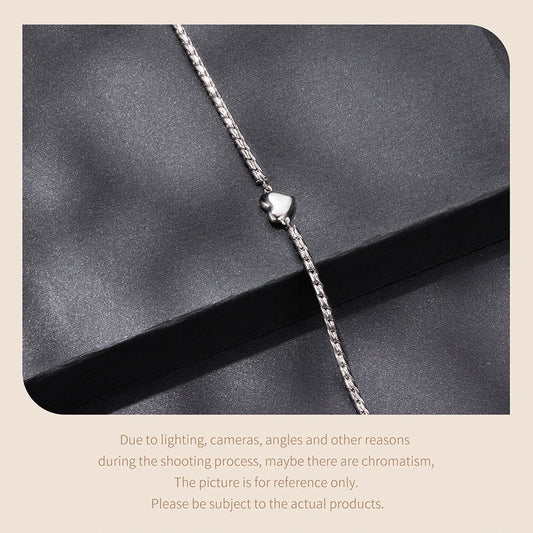 Bracelet Cœur en Moissanite Réglable Chaîne de Poignet Épaisse en Corde Torsadée pour Femmes Bijoux de Saint-Valentin Cadeau d'Amour Vintage