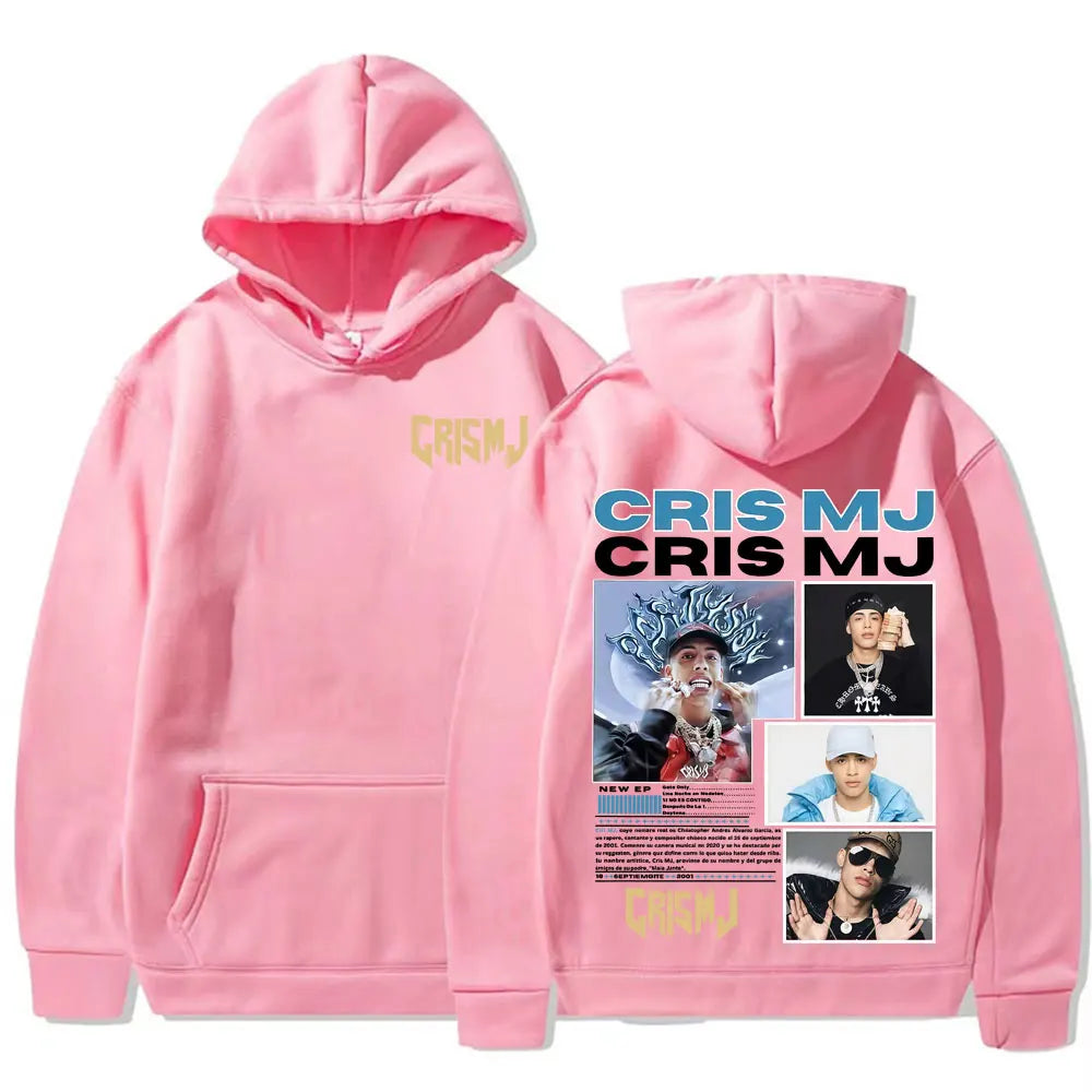 Rapper CRIS MJ Album Tour 2025 Graphic Hoodies Men's Women Fashion Hip Hop Streetwear Sweatshirts High Quality Bodywarmer Hoodie