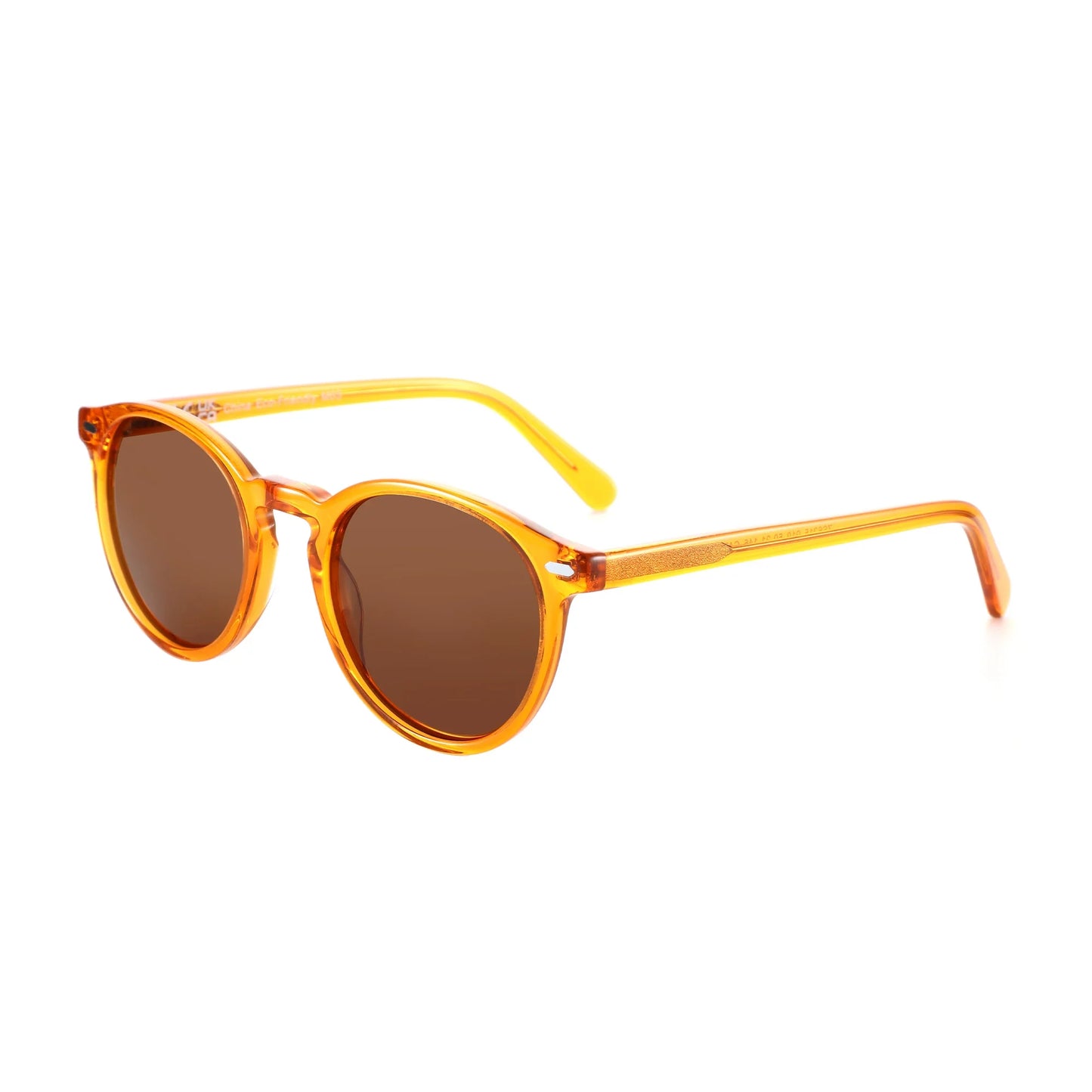 2026 Fashion Round Polarized Sunglasses Women Uv400 Protection Shade High-quality Acetate Retro Sun Glasses ZS6215