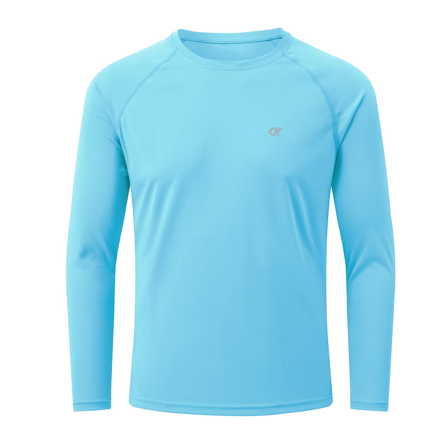 Men UPF 50+ Long Sleeve T-Shirt, Rash Guard Breathable Tops, Pullover Shirt for Sport Fishing Hiking Running Beach Surfing