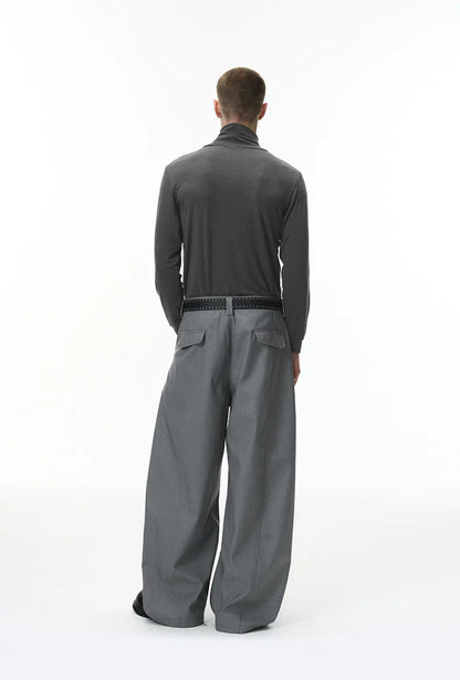 Autumn New Arrival Slim Fit Long-Sleeved Wool Turtleneck Base Layer T-Shirt High-quality Men's Slim-fit Undershirt-190g