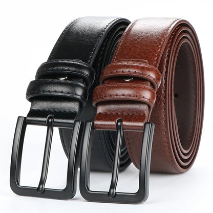 men's leather pin buckle casual retro leather belt youth jeans belt, Father's Day Gift