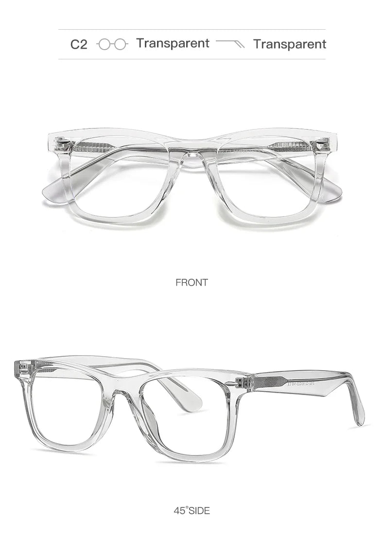 Personalized Fashion New Design Geometric Polygonal Reading Anti Blue Light Glasses Customizable Prescription PFD2102