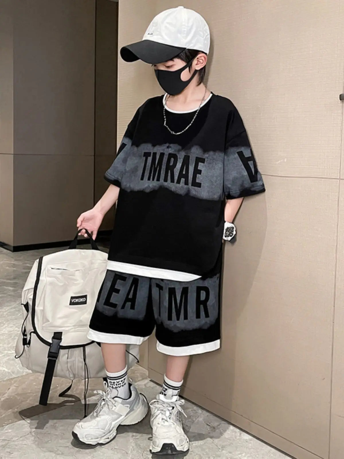 Short-sleeved Sportswear Boys Outfit Set Kids Boy Clothes Boy's Clothing Children's Sets 4 Years Baby Summer Junior Top Bottom