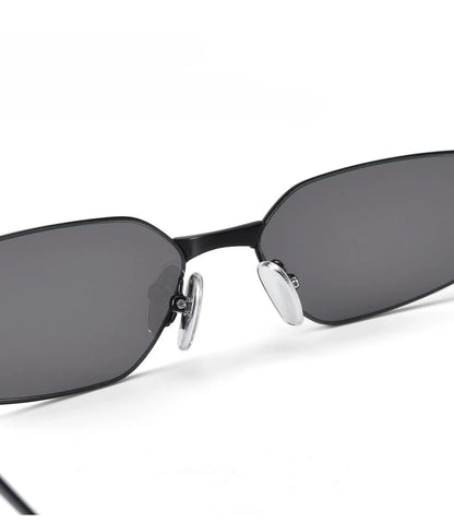 Fashion New Polygon Pure Titanium Outdoors Sun Protection Sunglasses High-quality Ultra Light Frame Support Prescription Lenses