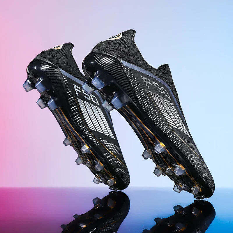 Men Football Boots Training Cleats Soccer Shoes FG Ultralight Breathable Drop Shipping Match Sport Long Spikes Indoor Sneakers