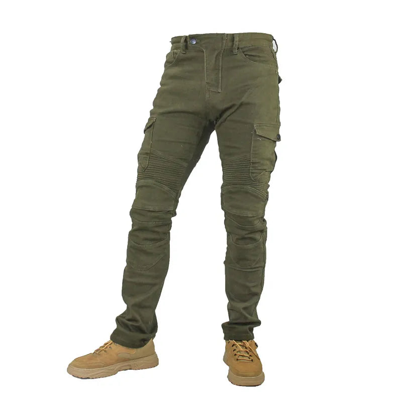 Motorcycle Jeans Pantalones Motocicleta Hombre Featherbed Jeans Standard Version Car Ride Trousers Pant Summer Riding