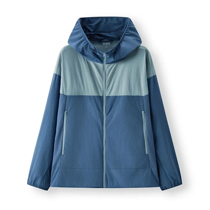 Sun Protection Jacket Men Lightweight Cool Feeling Triple Protection Hooded Top 2025 New Summer Jacket for Outdoor
