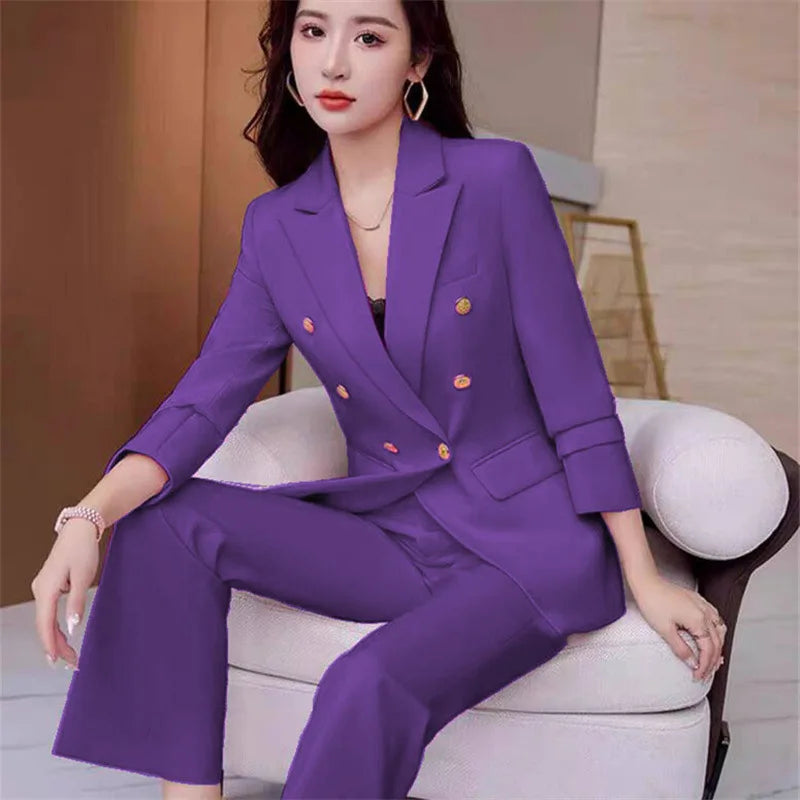 New Advanced Design Women's Suit Jacket Korean Style Spring Autumn Professional White Collar Small Western Clothes
