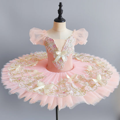 Princess Performance Fairy Tutu Kids Clothes Ballet Leotards for Girls Dress Stage Costumes Dance Wear Summer Children Clothing