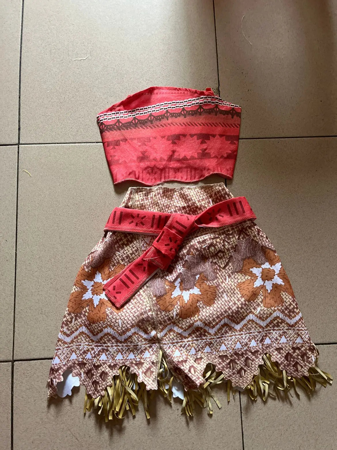 NEW Moana Episode 2 Movie Costume Princess Vaiana Role Play Dress Girls Carnival Outfit Toddler Polynesian Beach Dress