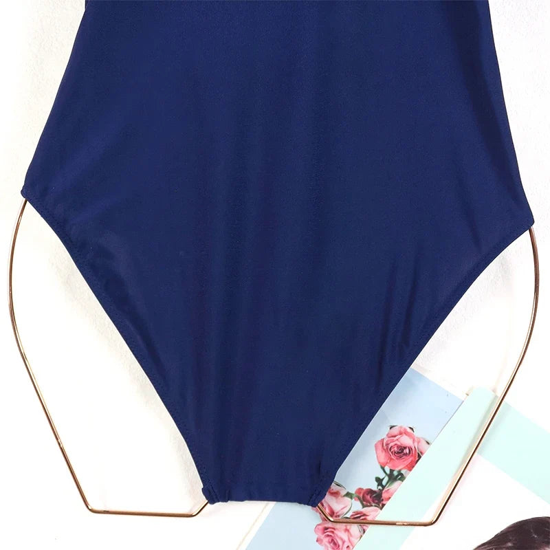 Sexy One-Piece Women Swimsuit 2024 Push Up Plus Size Swimwear Tummy Control Monokini Swimming Beach Wear Vintage Bathing Suit