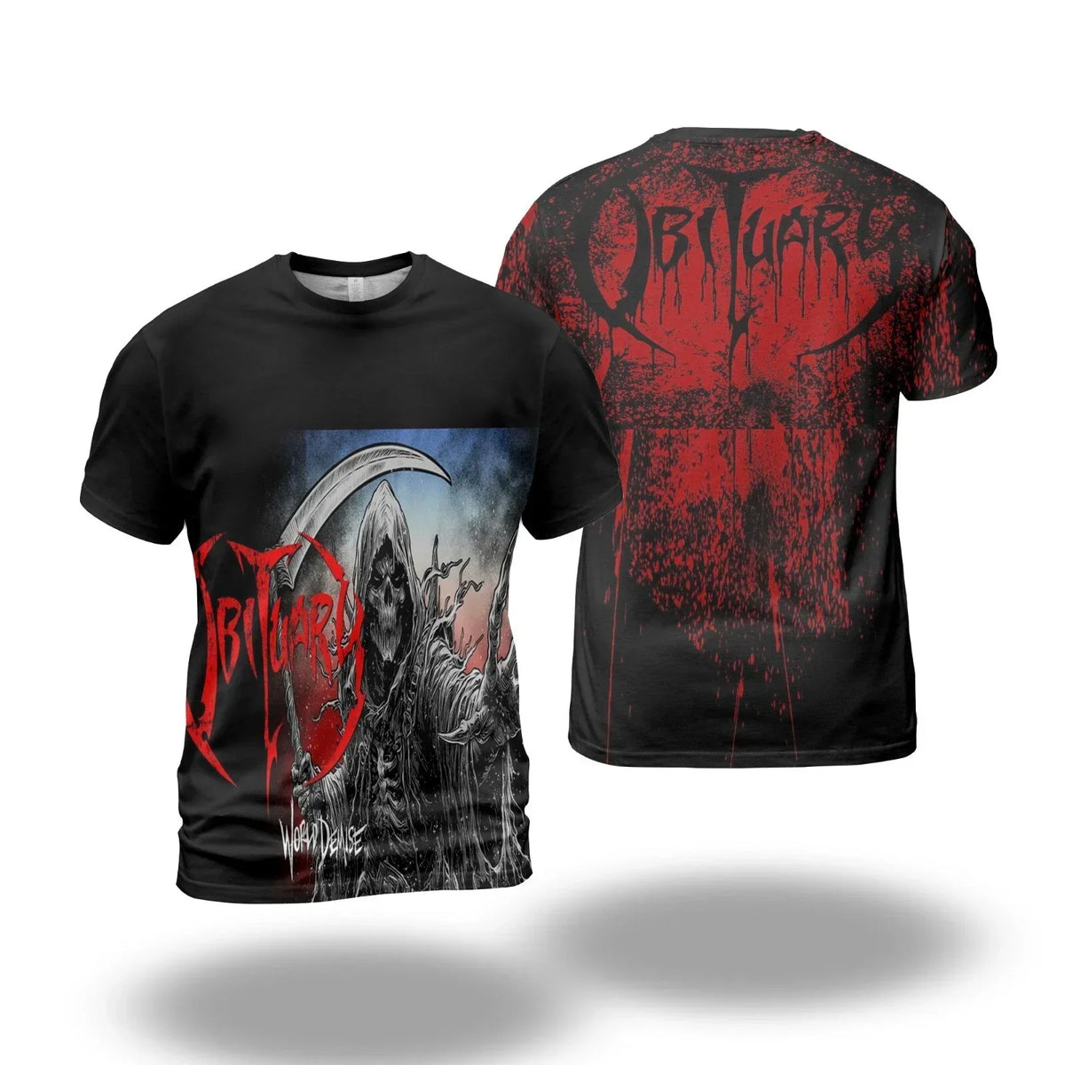 Classic Rock Obituary Album 3D Print T-shirt Summer Unisex Streetwear Men Women Hip Hop Trend Short Sleeve Tee Oversized Y2k Top