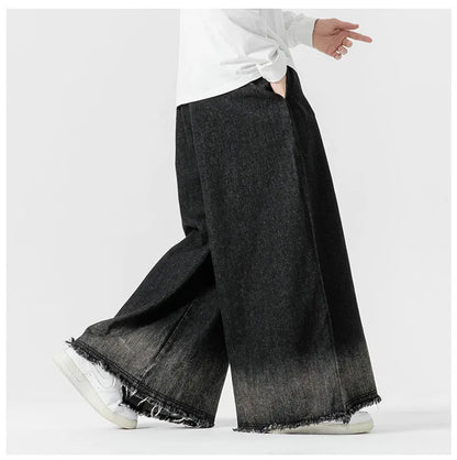 Streetwear Men Wide Leg Jeans Oversized Fashion Loose Jean Pants Male High Street Jogger Woman Denim Trousers Plus Size 5XL