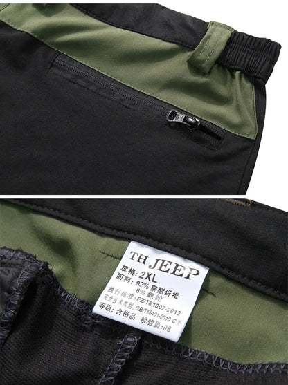 Men's Hiking Pants Outdoor Fishing Water Resistant Lightweight Quick-Dry Athletic Apparel, namely, Pants with Zipper Pocket
