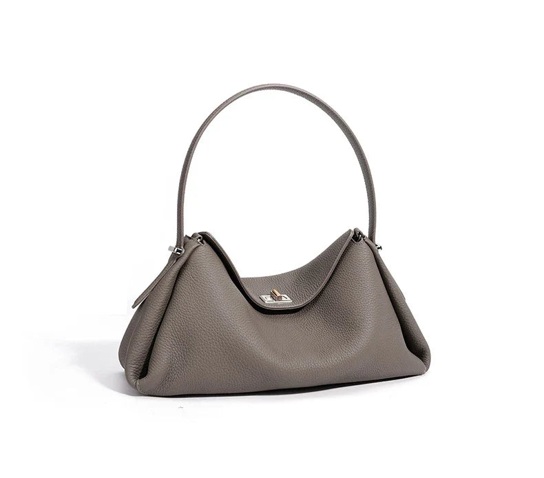 Minimalist Lady Soft Genuine Leather Pillow Crossbody Bag Women's Convertible Shoulder Bags 2026 New Chic Solid Color Handbag