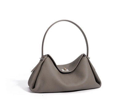 Minimalist Lady Soft Genuine Leather Pillow Crossbody Bag Women's Convertible Shoulder Bags 2026 New Chic Solid Color Handbag