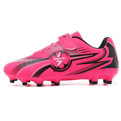 Youth Kids Professional Soccer Cleats Football Boots Non Slip Breathable Lightweight Training Shoes Boys Girls Match Sneakers