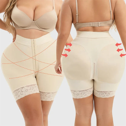 Women High Waist Body Shaper Panties Butt Lifter Slim Shapewear Fajas Colombiana BBL Shorts Tummy Control Bandage Panties