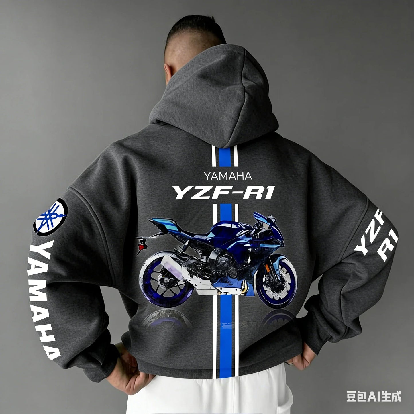 2026 Spring Summer New Motorcycle Yamaha R1 Cotton Oversized Hoodie Men Women Comfortable Casual And Fashionable Sportswear