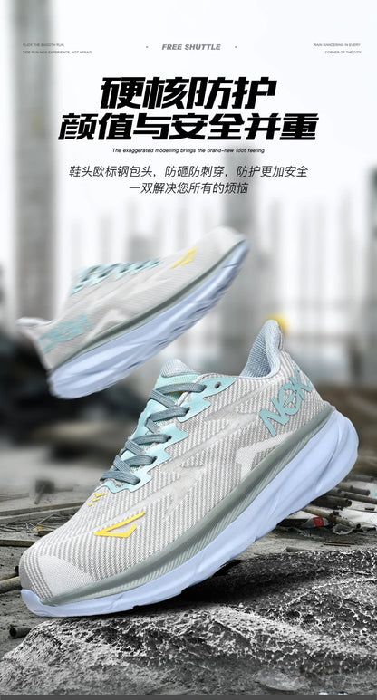 NEW Lightweight Safety Shoes Men Steel Toe Sneakers Anti-puncture Proof Breathable Work Safety Boots Man Comfortable Work Shoes