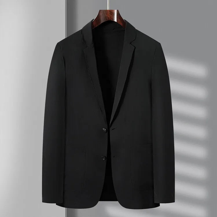 Spring Summer Casual Sunscreen Blazers Men Lightweight Solid Fashion Suit Coat Thin Male Business Single Breasted Blazer Outwear