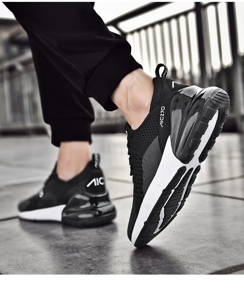Men's Sneakers Outdoor Jogging Sport Shoes Autumn Season Women Casual Sneakers Shoes Platform Mesh Breathable Casual Shoes 36-47