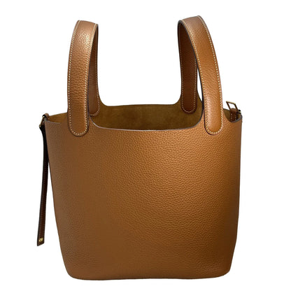 22 CM Large size Top Quality Bucket Bags Women's Bag Lady Luxury Designer High End Bag TC Cowhide Golden Sliver
