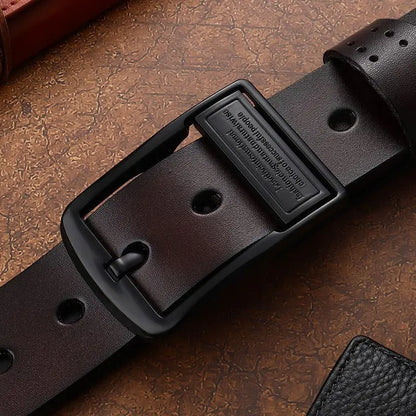 Men Belt Male High Quality Leather Belt Men Male Genuine Leather Strap Luxury Pin Buckle Fancy Vintage Jeans Free Shipping