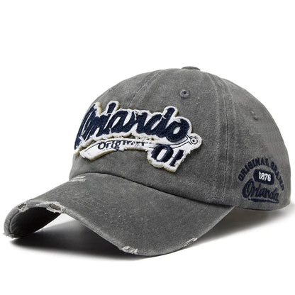 Hip Hop Holes Baseball Hat For Men Women Retro Washed Cotton Peaked Cap Fashion Snapback Sun Visors Punk Letter Bonnet кепка y2k