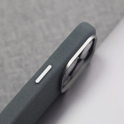 For MagSafe Nylon Canvas Phone Case For iPhone 13 14 15 16 Pro Max Plus Luxury Weave Texture Military Shockproof Magnetic Cover