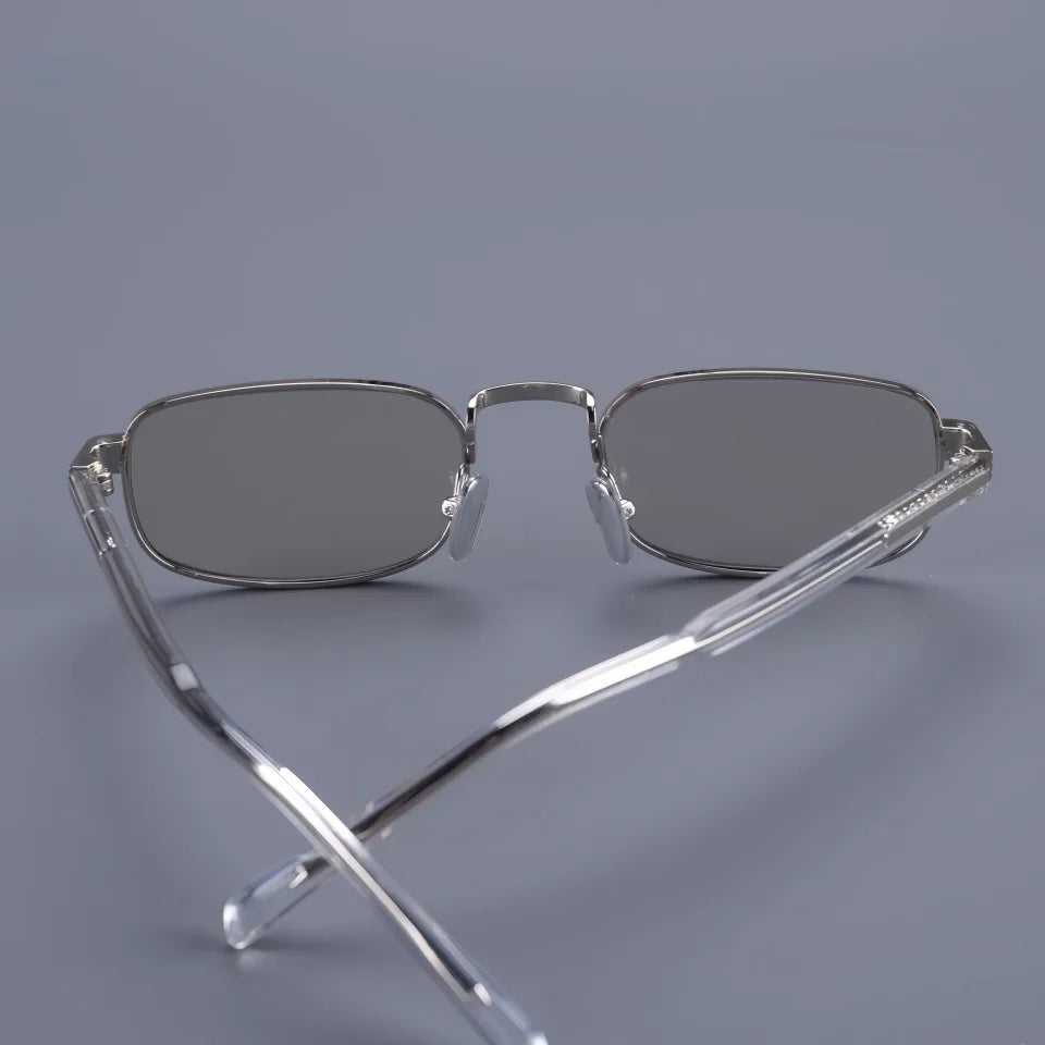 Small Square Top Quality Titanium Acetate Women Sunglasses Luxur Brand Designer Personality Retro Outdoor Men Sun Glasses UV400