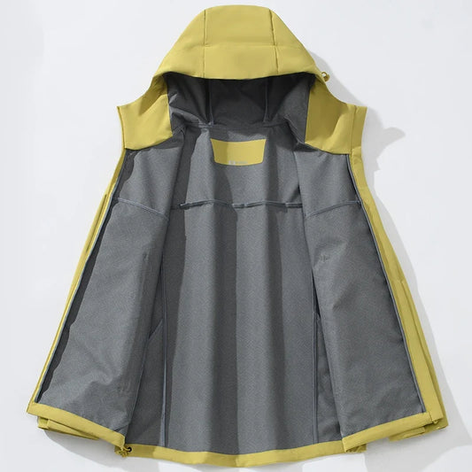 Men's Women's Waterproof Windbreaker Hiking Trekking Jackets Unisex Outdoor Sporty Rain Coat Windproof Climbing Clothes