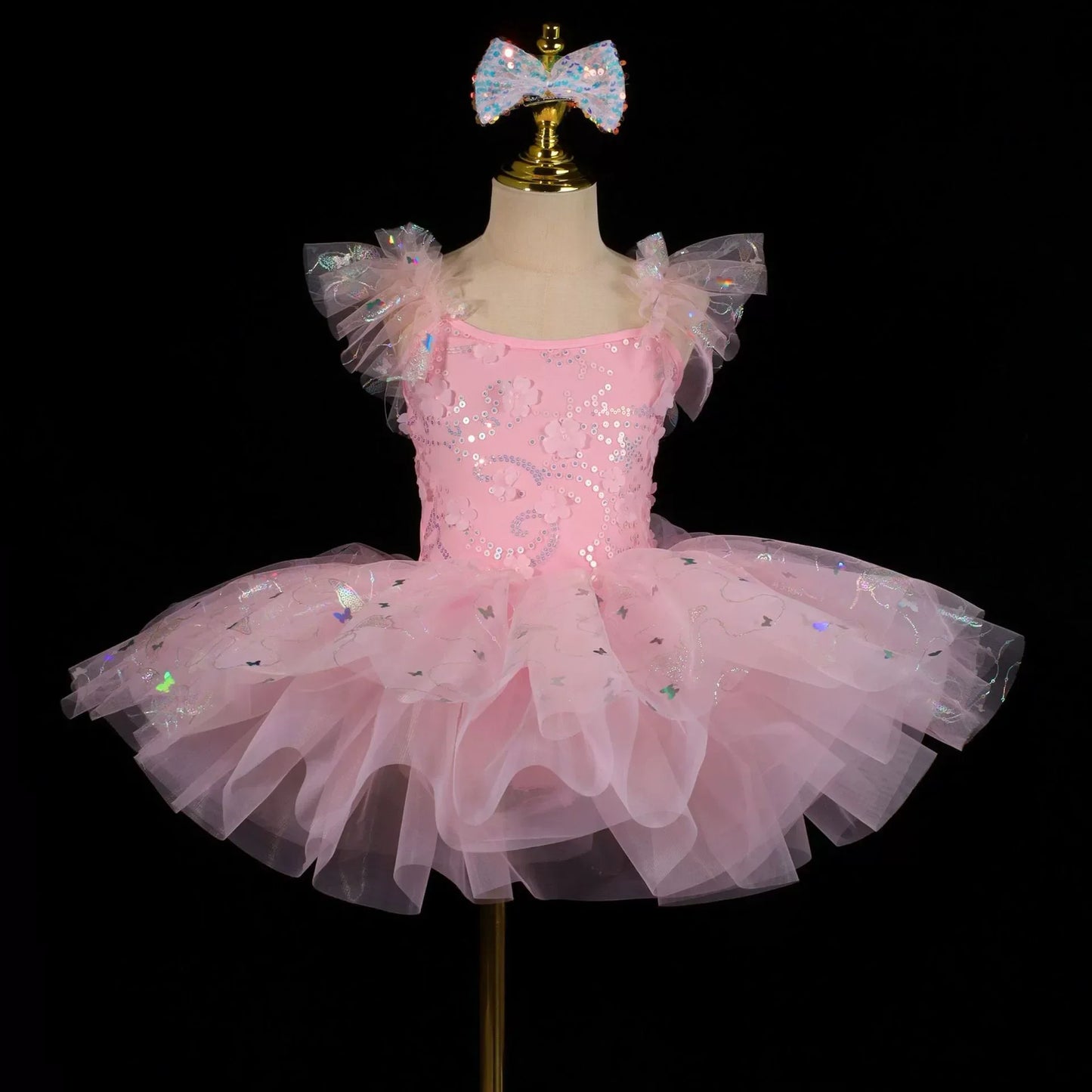 Summer Ballet Dance Dress Girl Stage Tutu Girls Dresses Costume Baby Clothing Robe Fille Kids Outfit Vestidos Children's Day