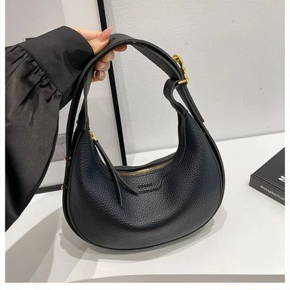 Women Underarm Bag Fashion Hobos Half Moon Saddle Shoulder Bags Luxury Pu Leather Crossbody Bag Phone Purses 2024 Commuting Bags