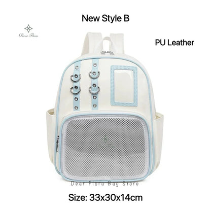 Cute Mini Backpack Women Kawaii Ita Bag Sweet Girl Transparent Rucksack DIY Personality Display Knapsack Lolita Shoulder Bag