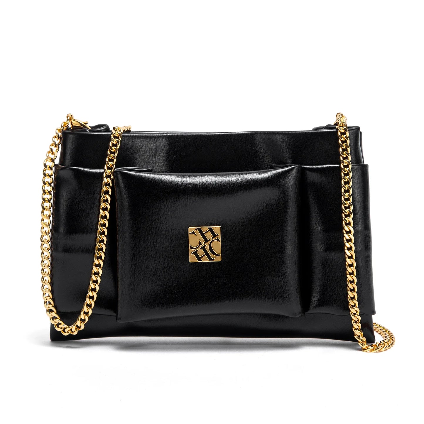 Women's Shoulder Bag New Simple Black Detachable Dual purpose Chain Bag Business Wallet