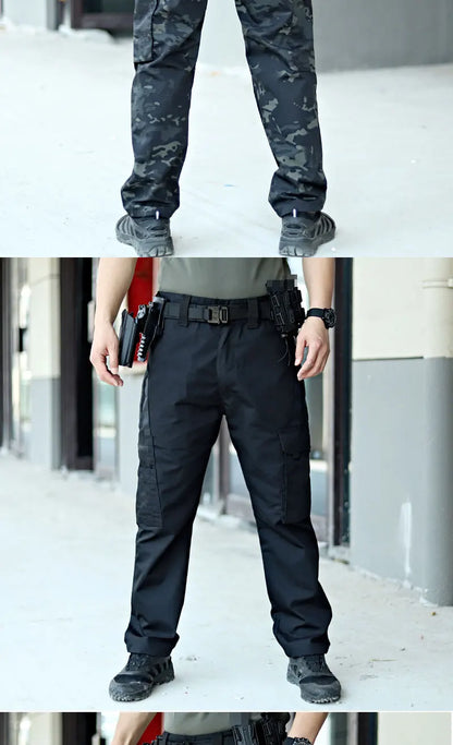 Outdoor Work Tactical Pants Camouflage Cargo Trousers Waterproof Multi-pocket Wear-Resistant Outdoor Training Workwear Trousers