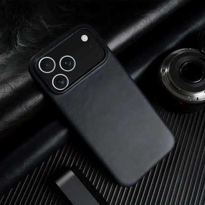 Vintage Oil Wax Full Covered Genuine Leather Case For Iphone 17 Pro Max 16 15 14 13 12 11 for Magsafe Magnetic Phone Cover Cases
