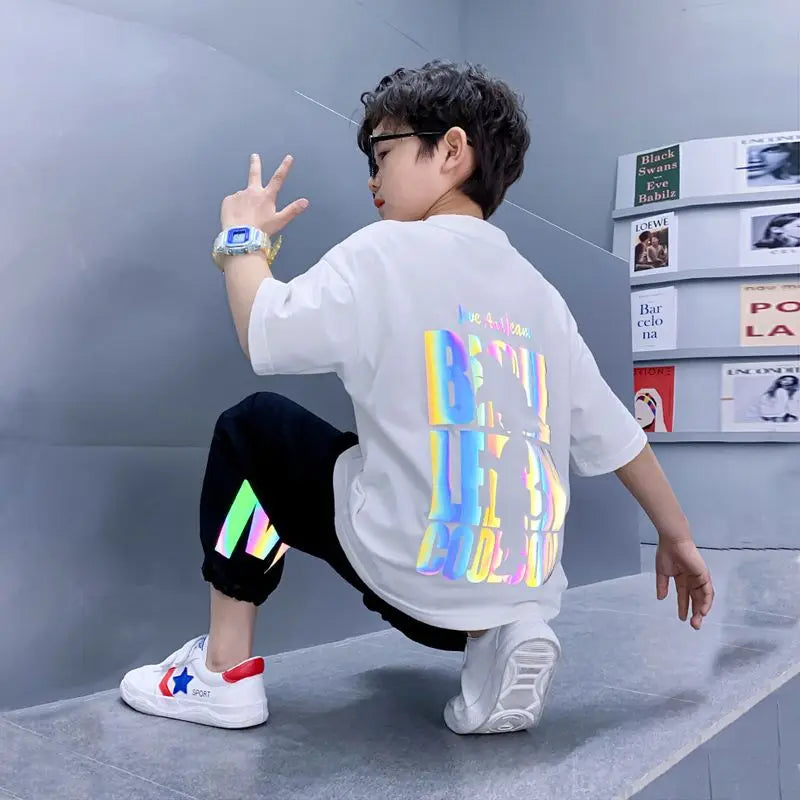 Printing Boys Wear Kid Costume Home Clothing Men's Children's Sets 8 To 10 Year Old Boy Clothes Kids Casual Summer Suit Baby Set