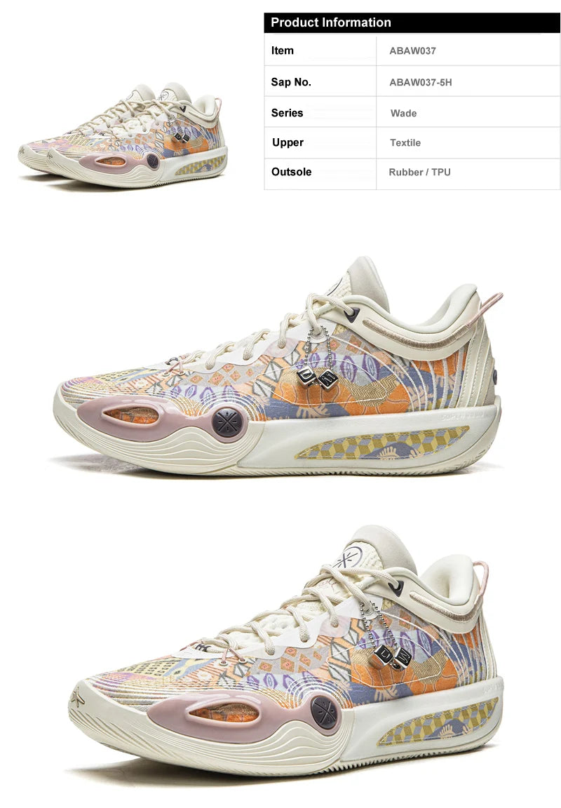 Men's WADE ALL CITY 14 ENCORE Professional Basketball Shoes BOOM Cushion Stable LiNing Competition Sneakers ABAW037