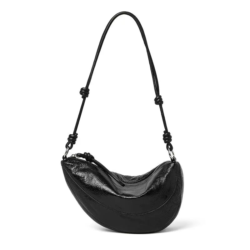 Genuine leather dumpling bag Shoulder bag Handbag Women's large capacity Crossbody Bags Cowhide 2026 top-grain leather