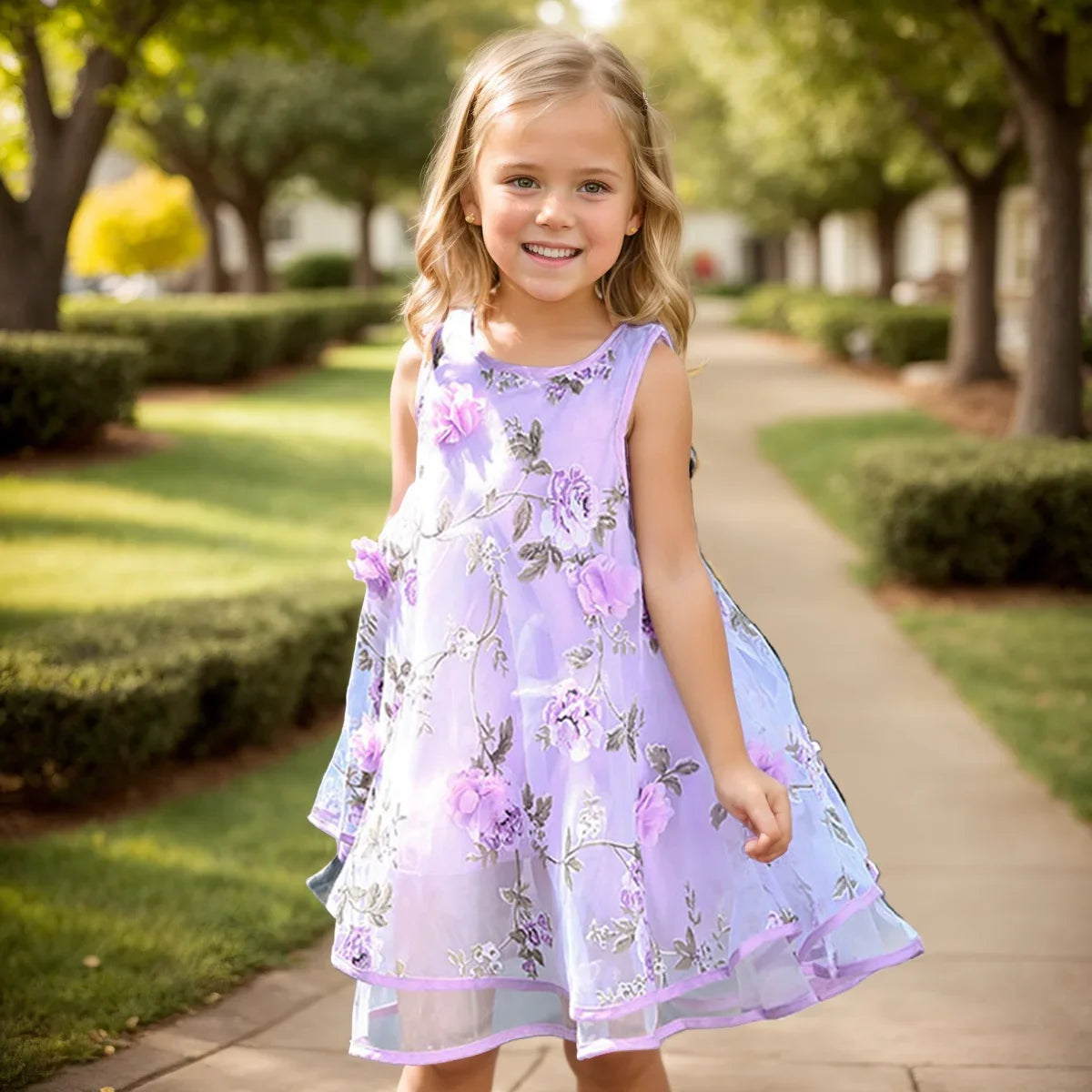 Summer Girls Flower Dress Kids Girl Beach Dresses Chiffon Kids Dresses Floral Teenager Girls Clothes 6 8 10 12 14 Year