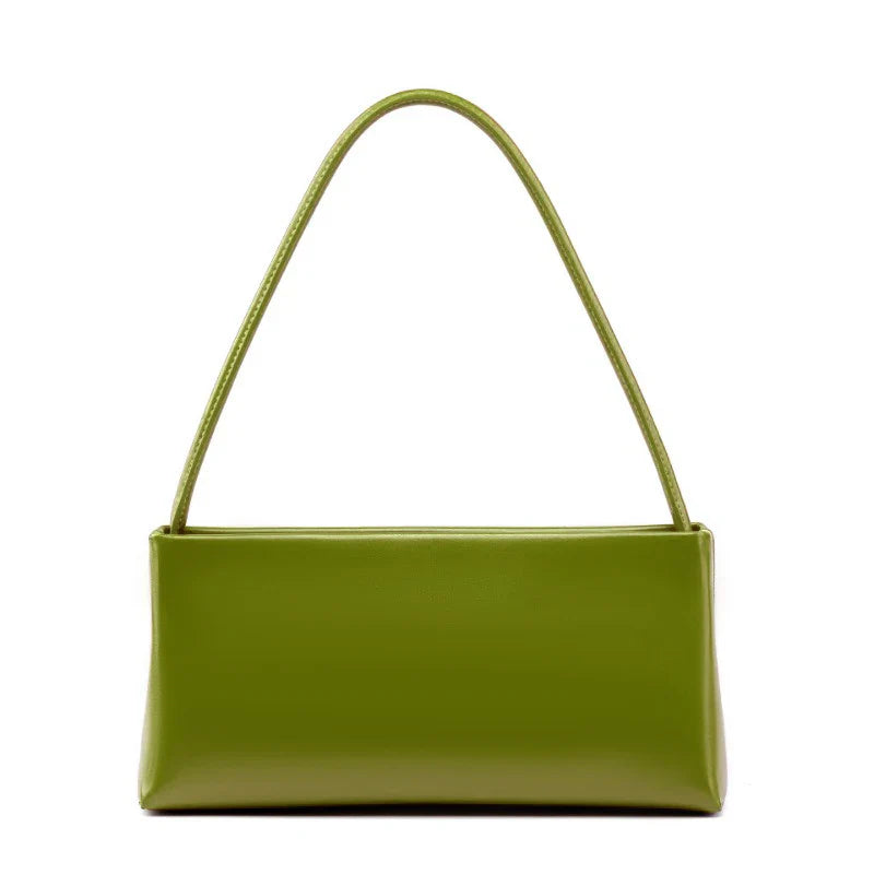 Green Luxury Designer Handbag Fashion Women Leather High Sense Shoulder Bag Ladies Underarm Bag Cross Body Sac De Femme
