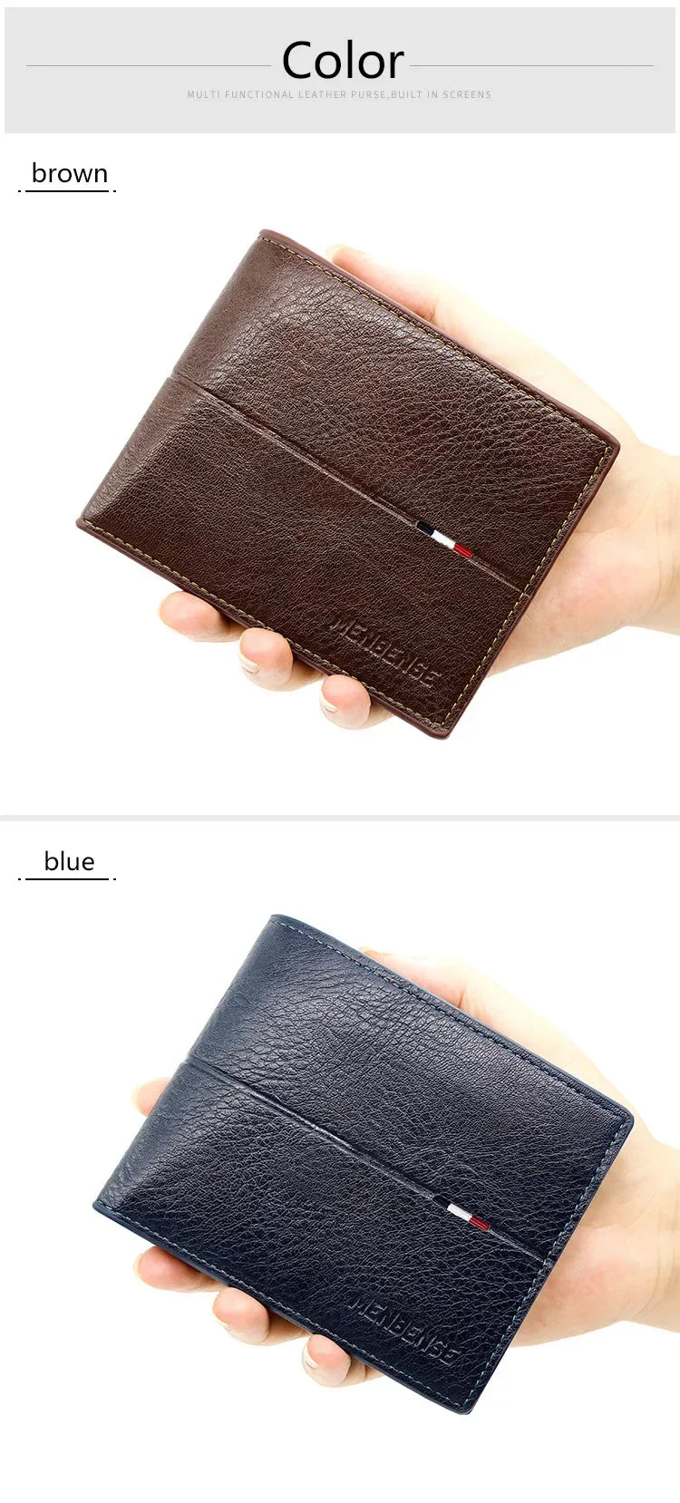 2025 New Male Short Bifold Zipper Card Holder Purse Slim Men's Wallets Simple Coin Pocket High Quality PU Leather Men Money Bag
