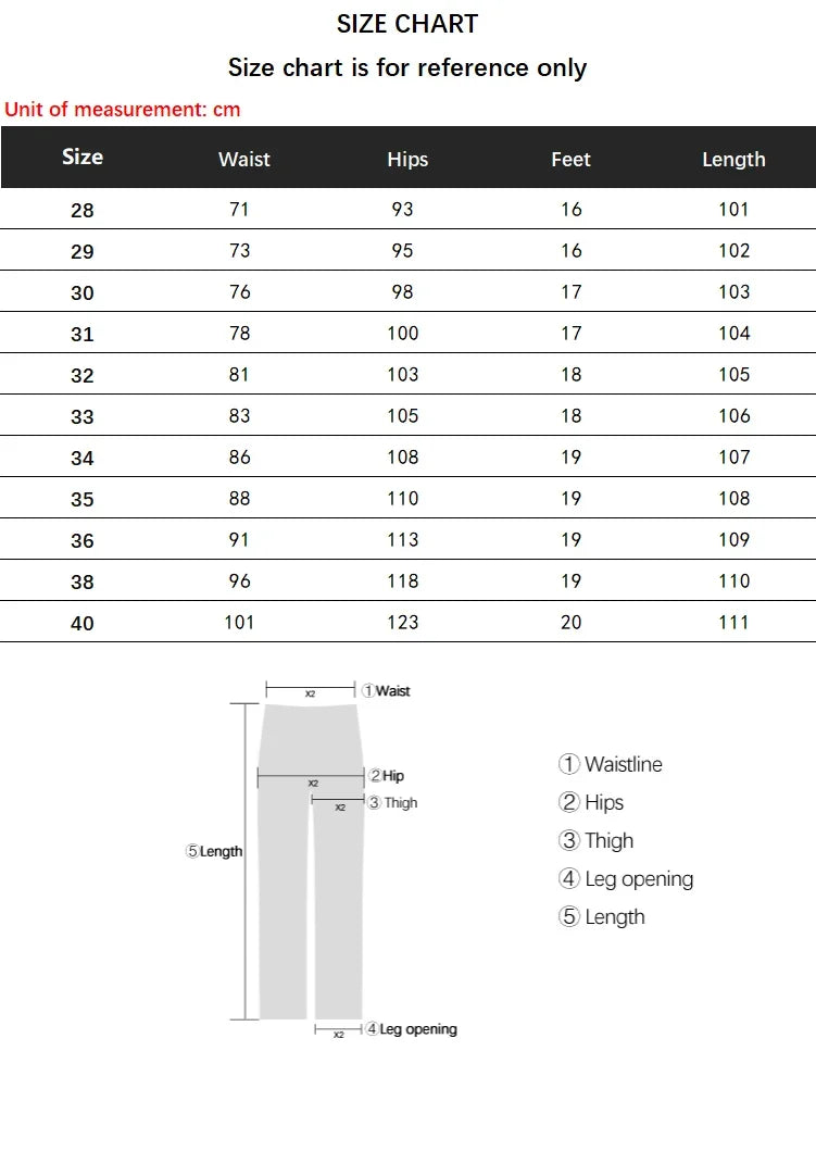 New Men's Slim Straight Elastic Jeans Fashion Business Casual Comfortable Soft Denim Trousers High Quality Mens Designer Clothes