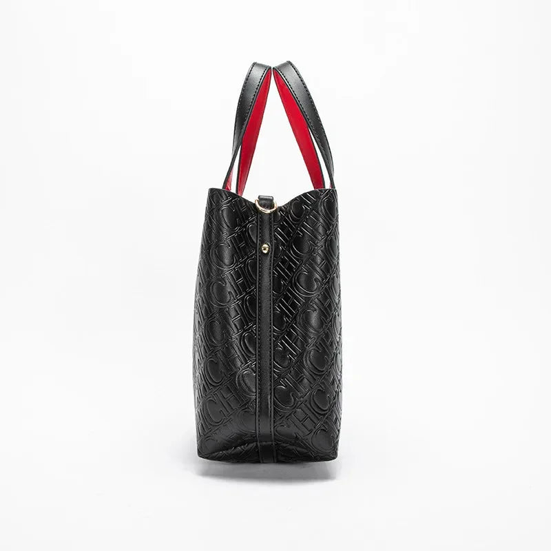 Fashion Brand Women's Handbag Large Capacity Casual Diagonal letter Silver Fox Is PU Leather Shoulder Bag