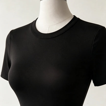 Women's Basic Solid Color High-Quality Backless Bodysuit