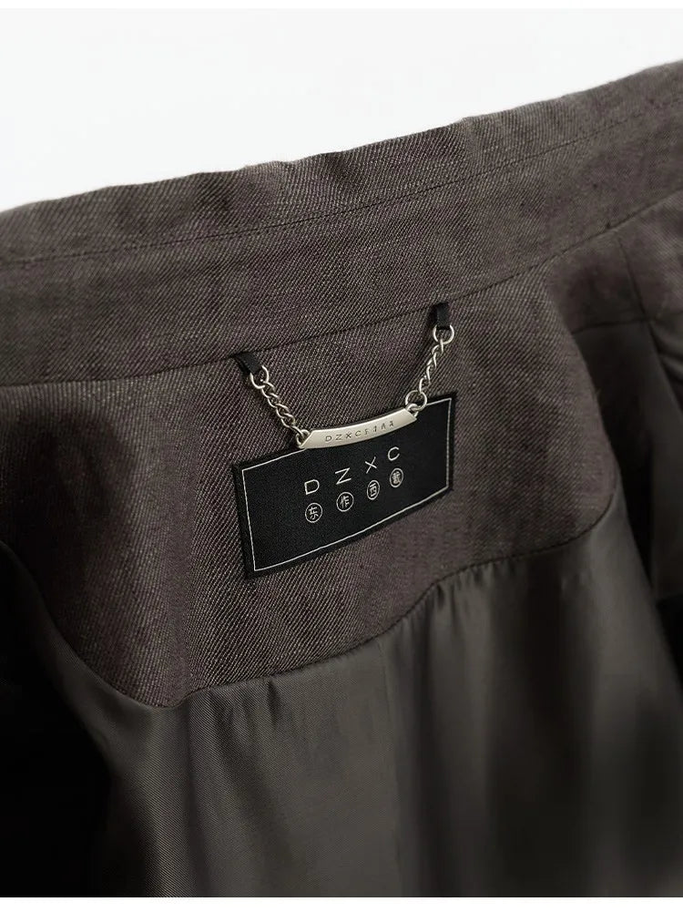 Simple and Understated~ One-Button Women's Blazer, Thin Spring/Summer Suit, New Casual Commuter Jacket, Loose Fit