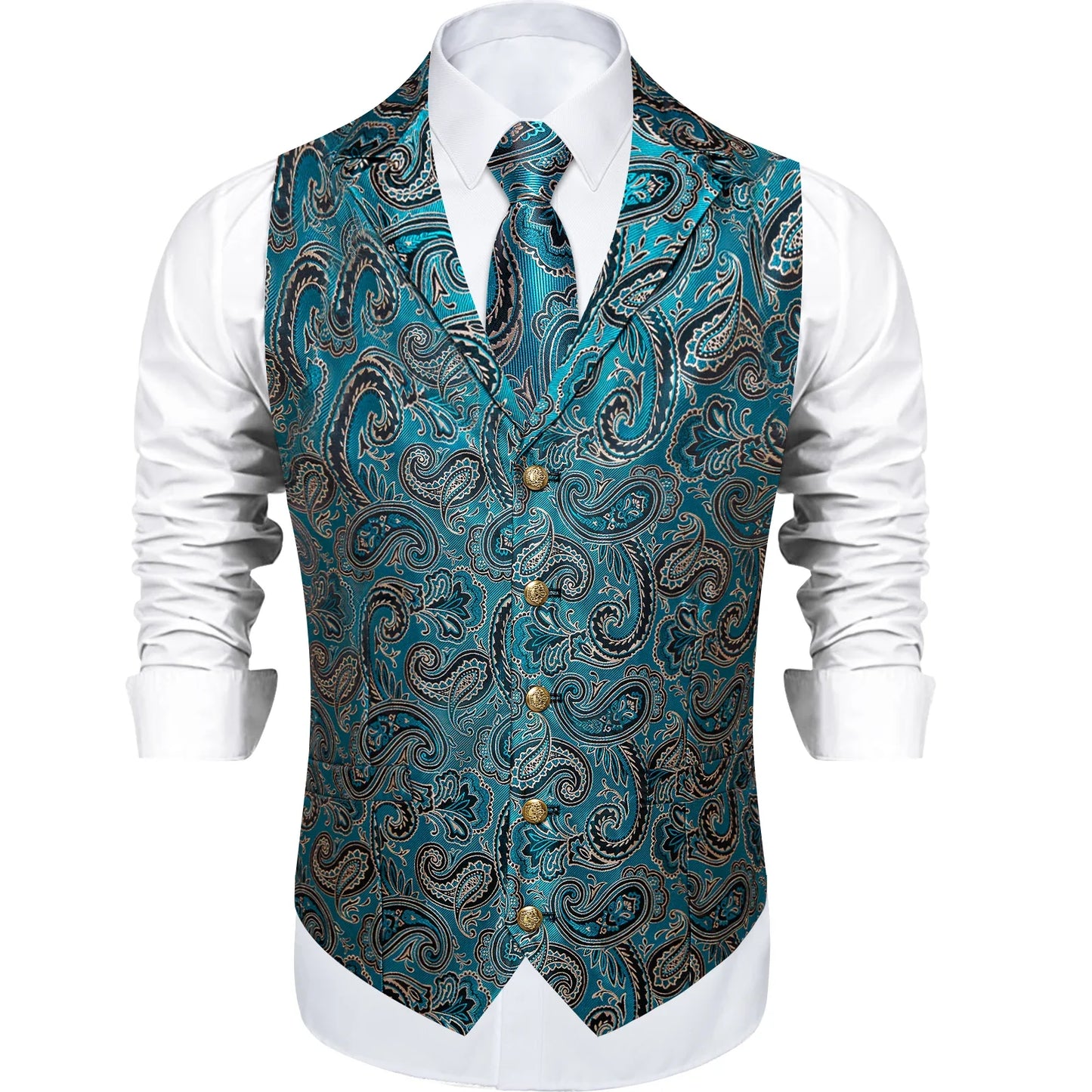 Victorian Vest Tie Set Green Plaid Gothic Waistcoat Sleeveless Jacket for Men Wedding Party Tuxedo Men's Soical Clothing